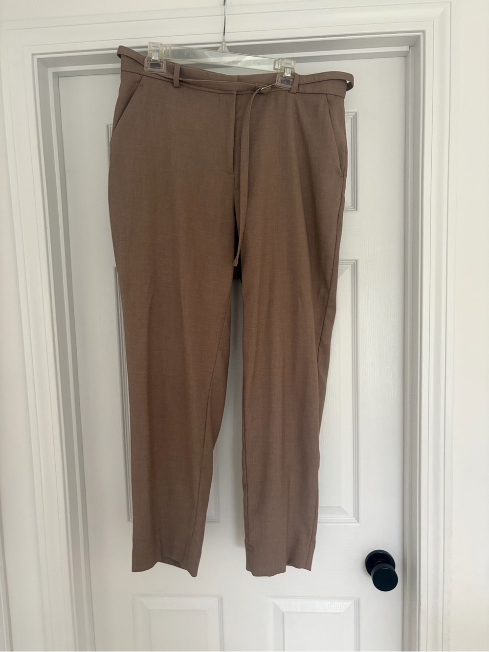 Abercrombie & Fitch High Rise Belted Ankle Straight Pant - 32/33L